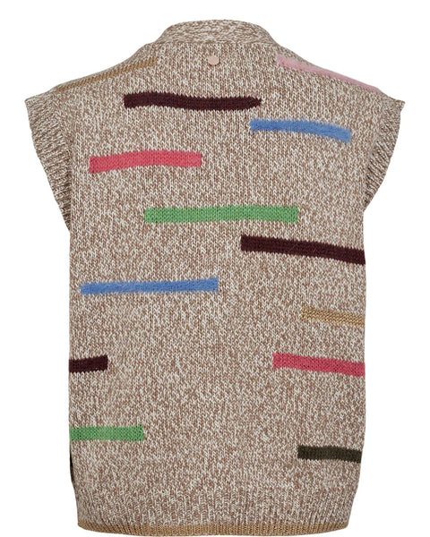 Numph Nuiga Melange Knitted Vest