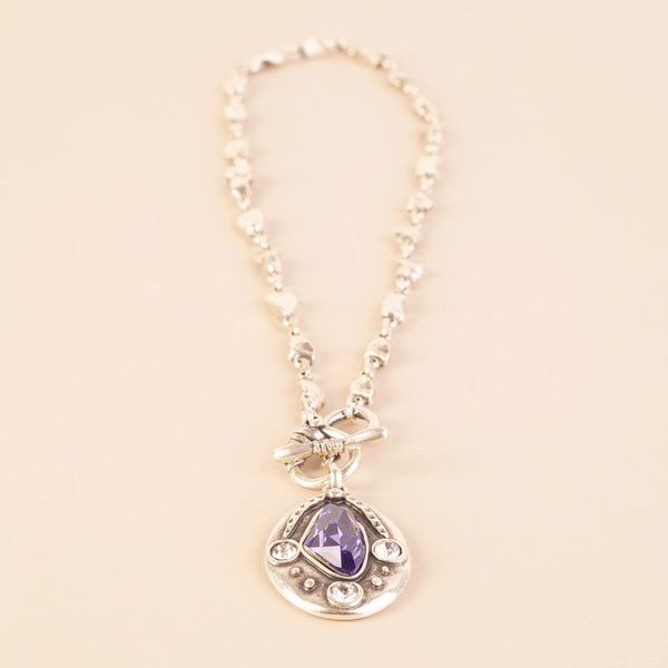 Violet Crystal Necklace
