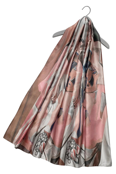 Picasso Cubism Les Demoiselles Painting Print Art Silk Scarf