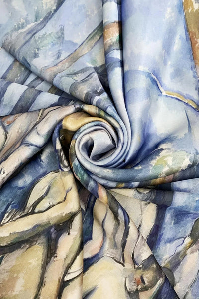 Cezanne Post Impressionism The Bathers Painting Print Art Silk Scarf