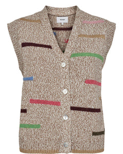 Numph Nuiga Melange Knitted Vest