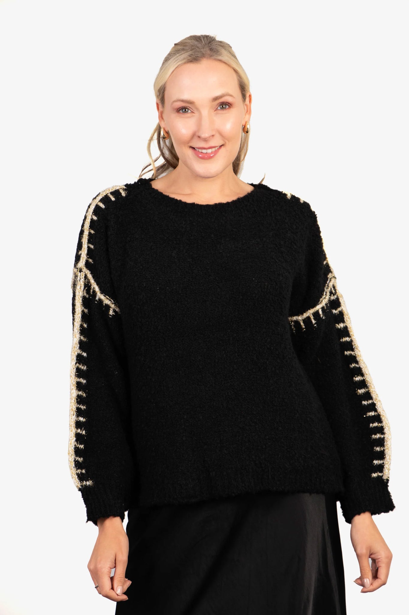 MSH Contrast Stitch Knit