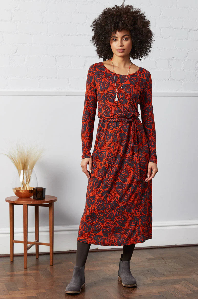 Nomads Printed Midi Dress