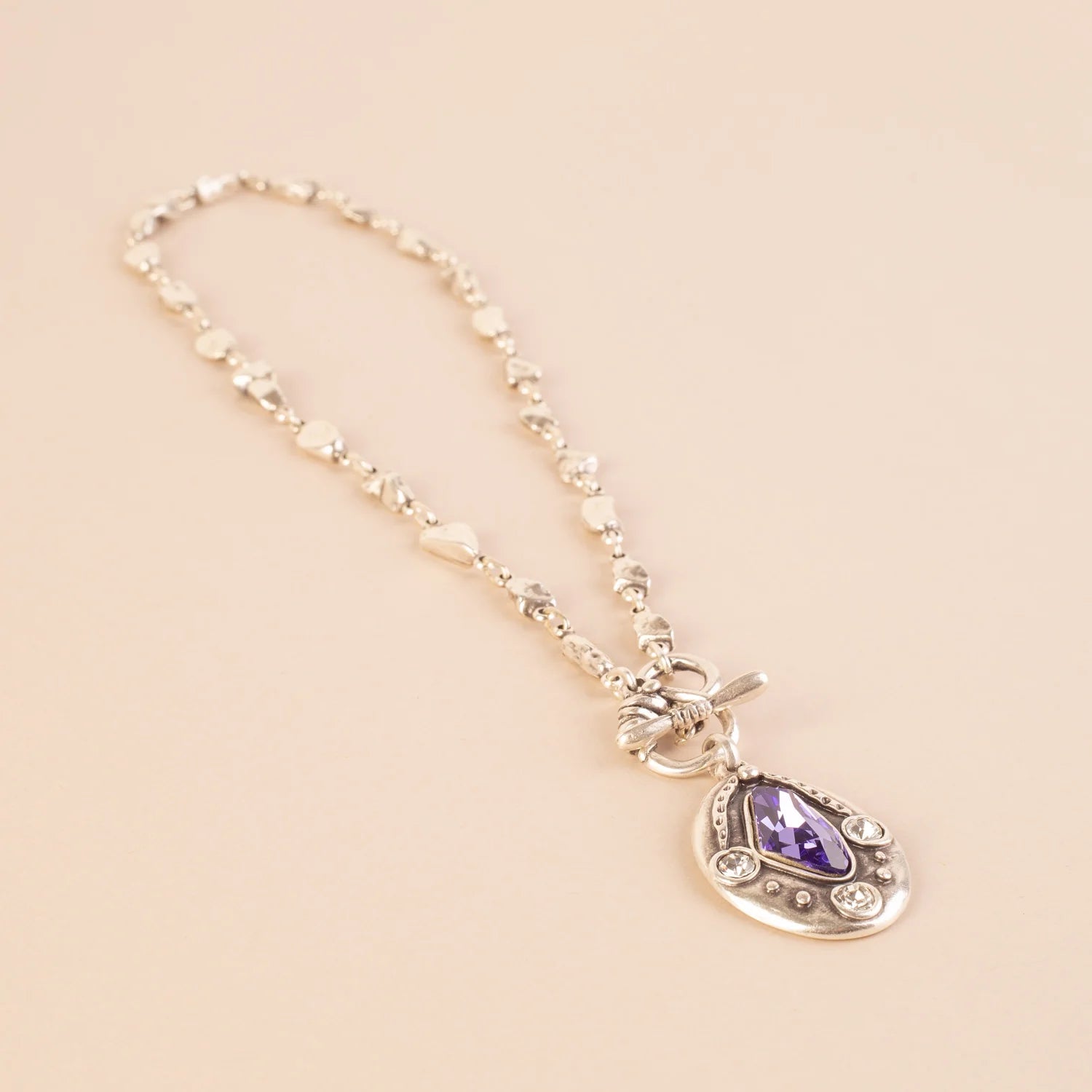 Violet Crystal Necklace