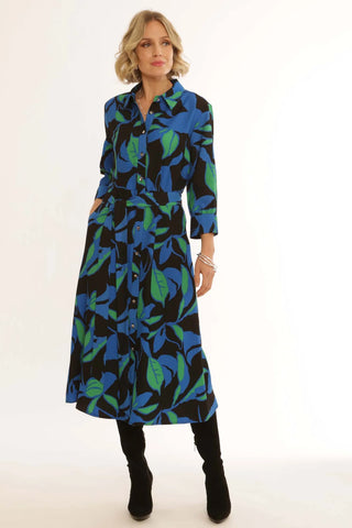 Pomodoro Clashing Leaf Dress