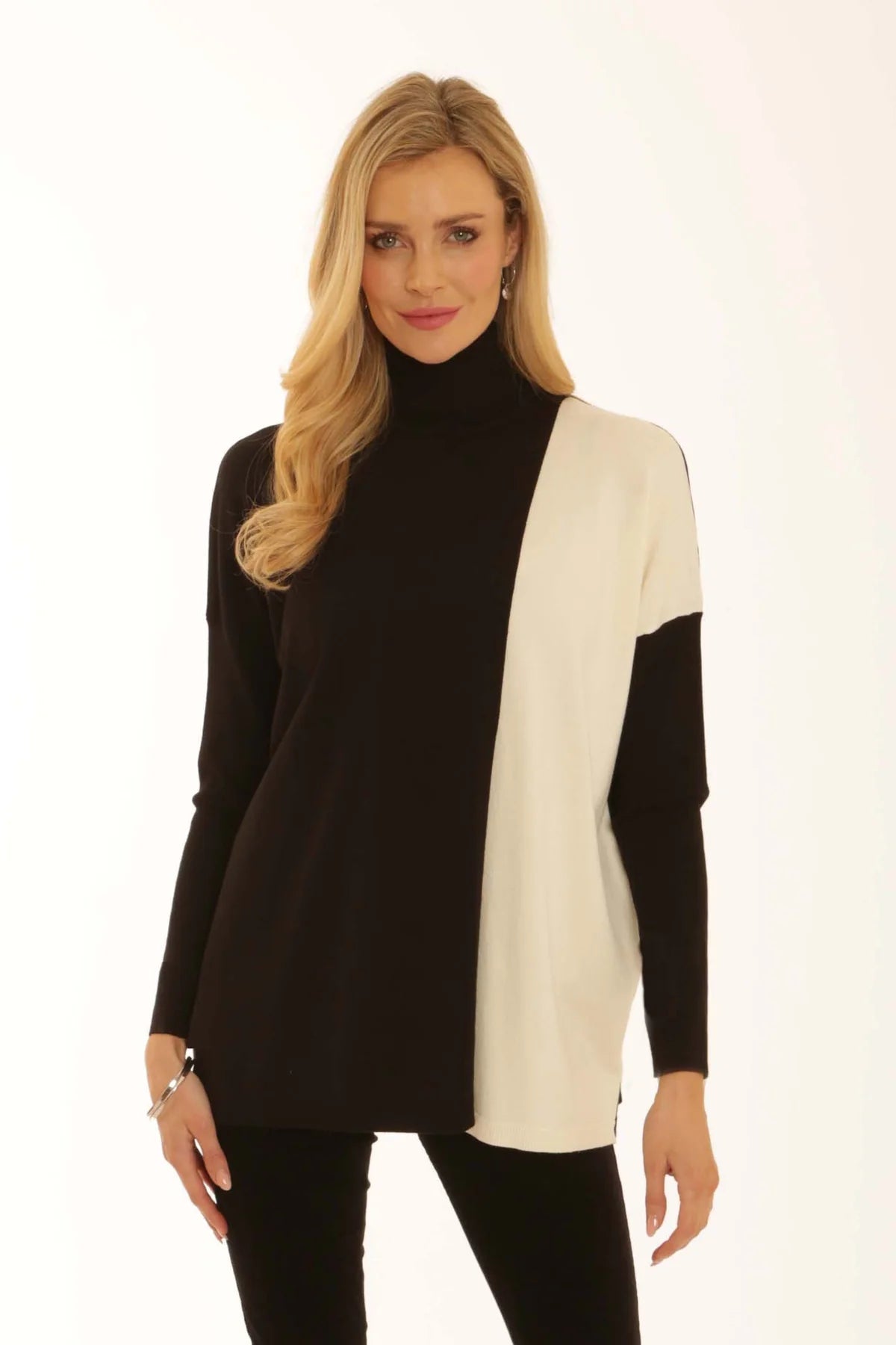 Pomodoro Two Tone Poncho