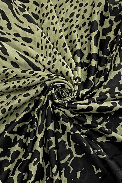 Khaki Animal Print Scarf