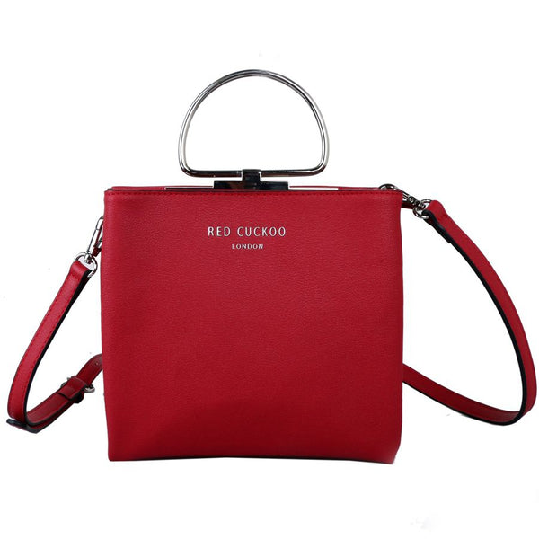 Red Cuckoo Small Red Tote Bag