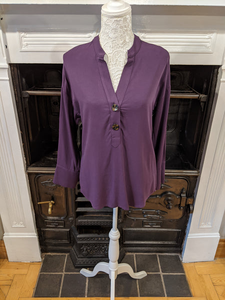 Ladies purple shirt blouse